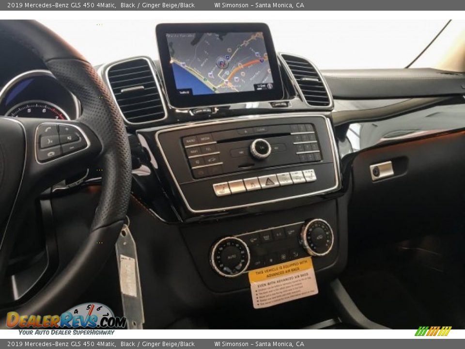 2019 Mercedes-Benz GLS 450 4Matic Black / Ginger Beige/Black Photo #6