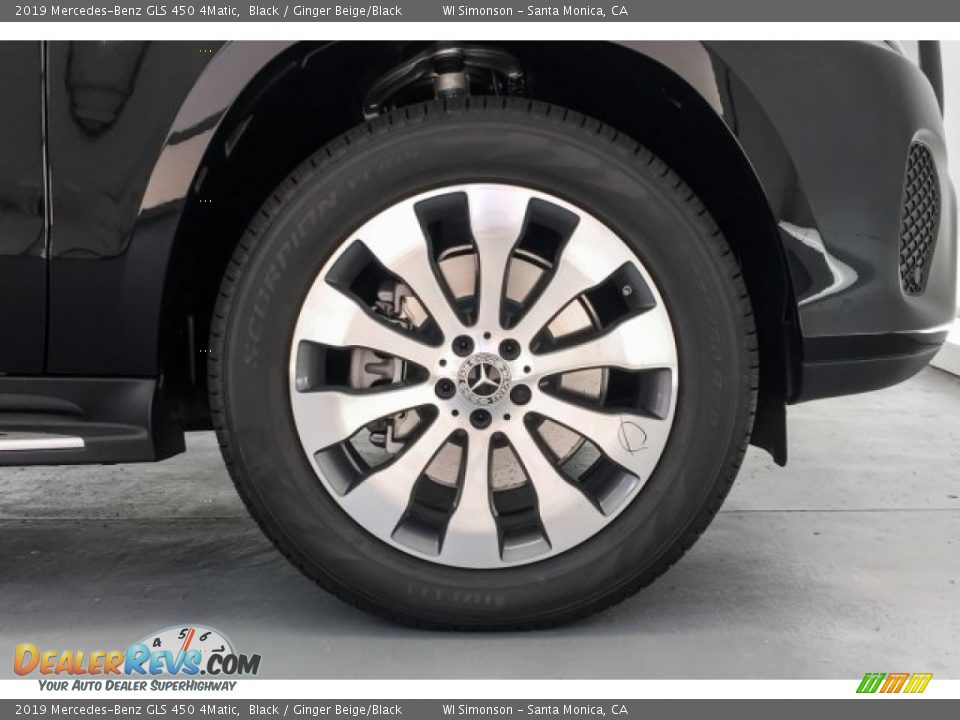 2019 Mercedes-Benz GLS 450 4Matic Black / Ginger Beige/Black Photo #9