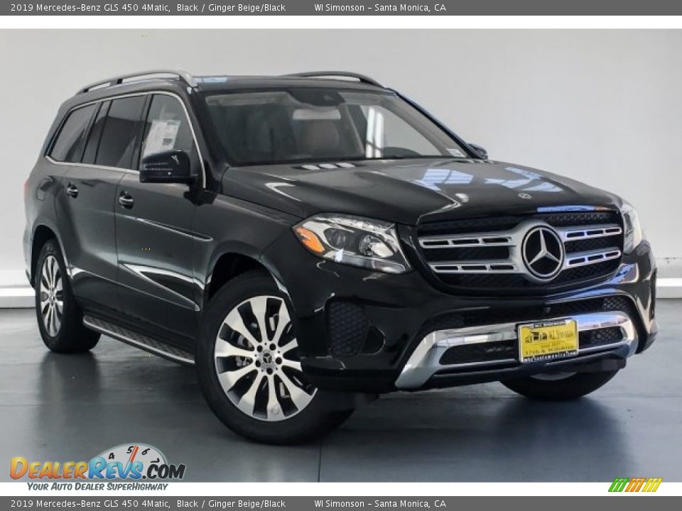 2019 Mercedes-Benz GLS 450 4Matic Black / Ginger Beige/Black Photo #12