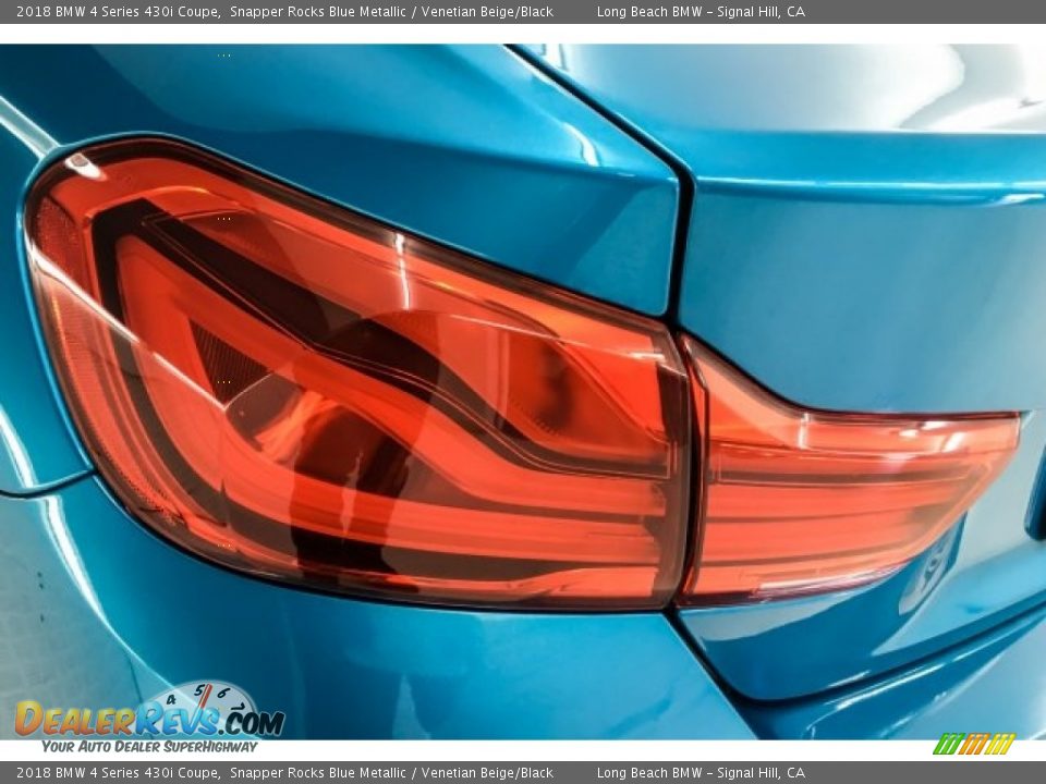 2018 BMW 4 Series 430i Coupe Snapper Rocks Blue Metallic / Venetian Beige/Black Photo #27