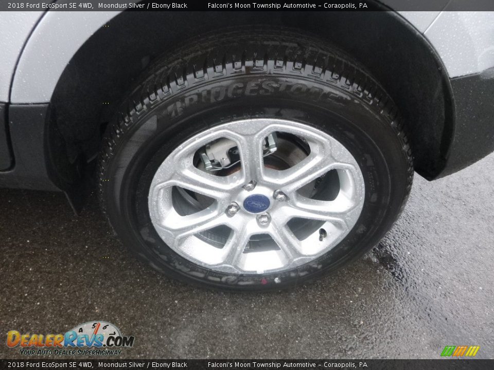 2018 Ford EcoSport SE 4WD Moondust Silver / Ebony Black Photo #7