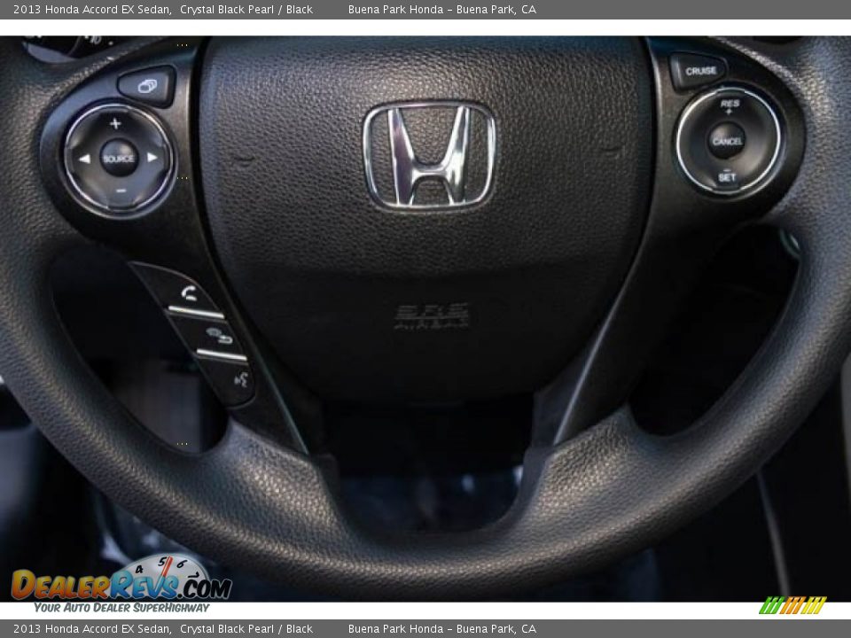 2013 Honda Accord EX Sedan Crystal Black Pearl / Black Photo #14