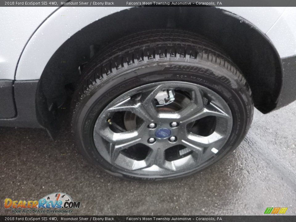 2018 Ford EcoSport SES 4WD Moondust Silver / Ebony Black Photo #7