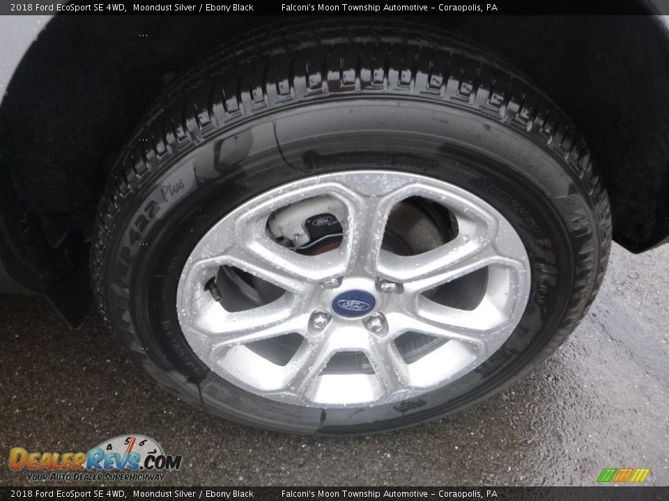 2018 Ford EcoSport SE 4WD Moondust Silver / Ebony Black Photo #7