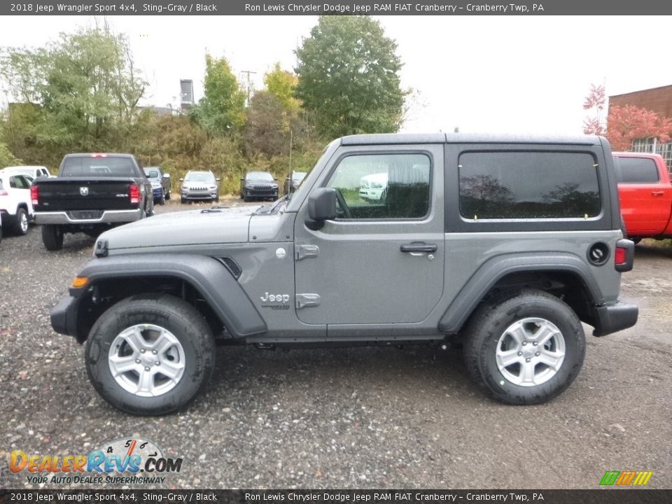 2018 Jeep Wrangler Sport 4x4 Sting-Gray / Black Photo #2