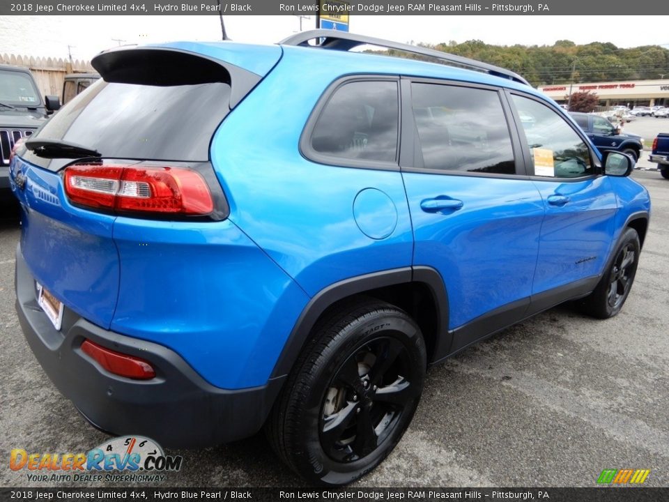 2018 Jeep Cherokee Limited 4x4 Hydro Blue Pearl / Black Photo #6