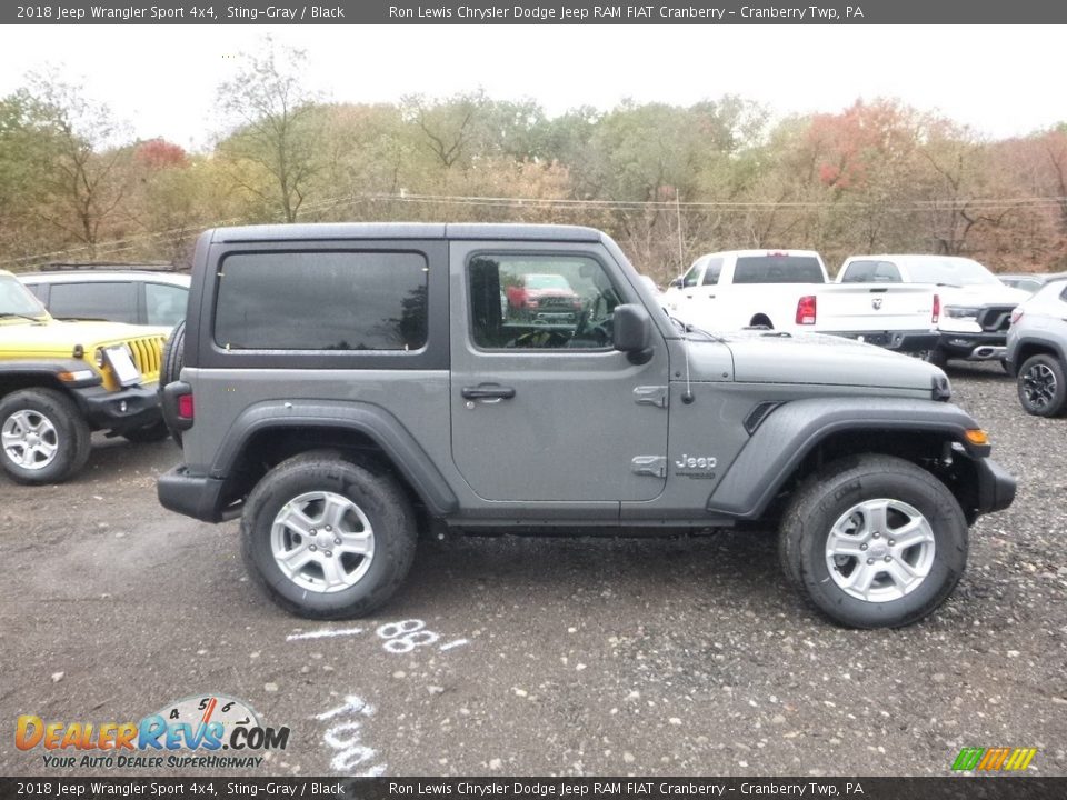 2018 Jeep Wrangler Sport 4x4 Sting-Gray / Black Photo #6