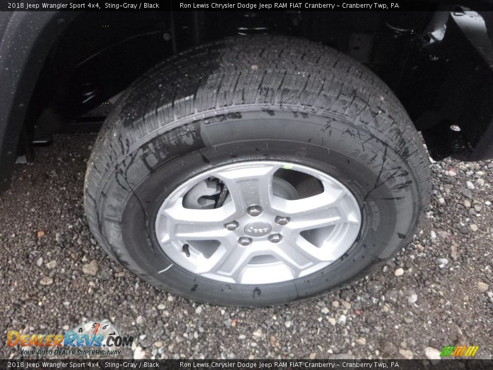 2018 Jeep Wrangler Sport 4x4 Sting-Gray / Black Photo #9