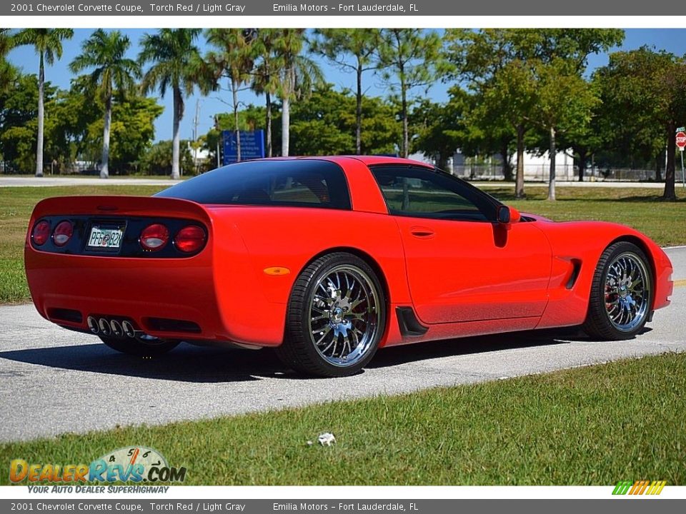 2001 Chevrolet Corvette Coupe Torch Red / Light Gray Photo #6