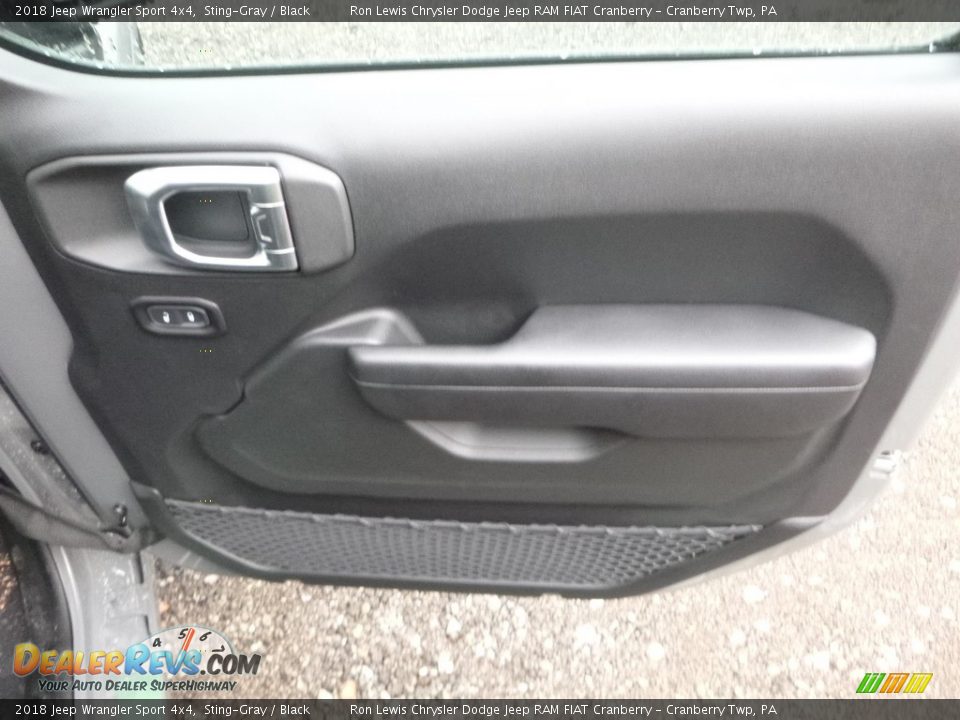 2018 Jeep Wrangler Sport 4x4 Sting-Gray / Black Photo #12