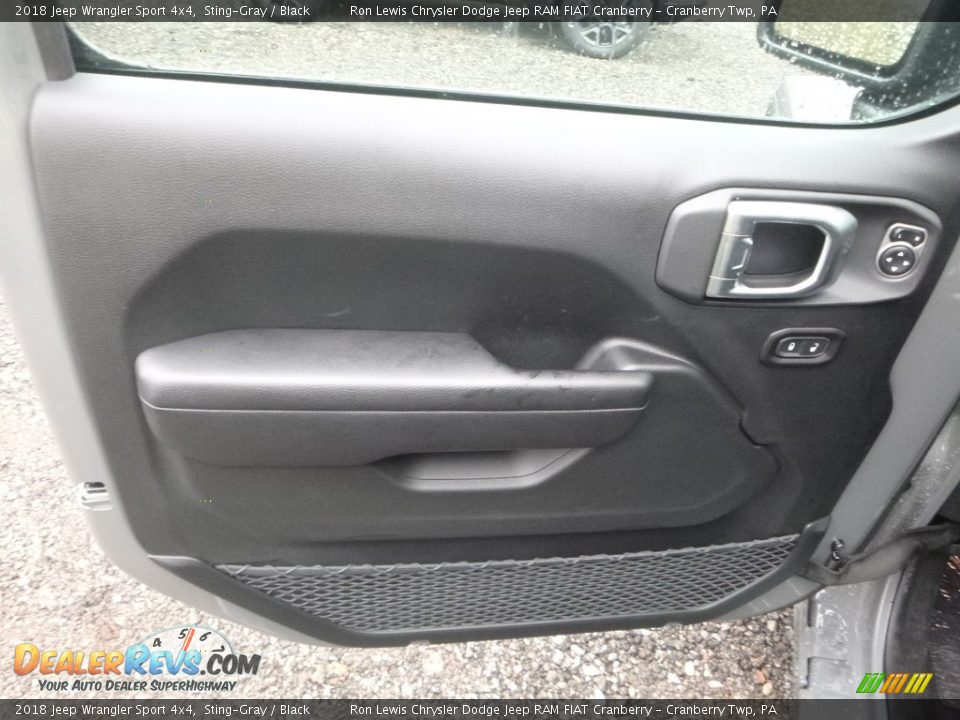 2018 Jeep Wrangler Sport 4x4 Sting-Gray / Black Photo #15