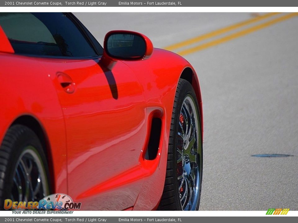 2001 Chevrolet Corvette Coupe Torch Red / Light Gray Photo #23