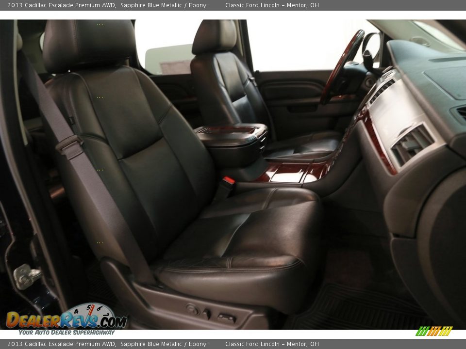 2013 Cadillac Escalade Premium AWD Sapphire Blue Metallic / Ebony Photo #18