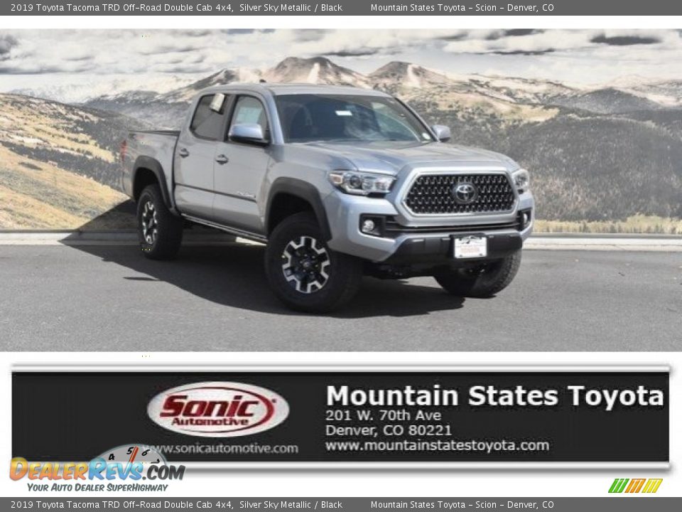 2019 Toyota Tacoma TRD Off-Road Double Cab 4x4 Silver Sky Metallic / Black Photo #1