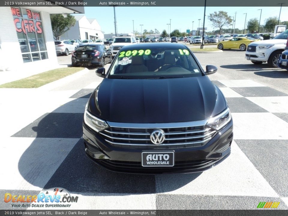 2019 Volkswagen Jetta SEL Black / Dark Beige Photo #2