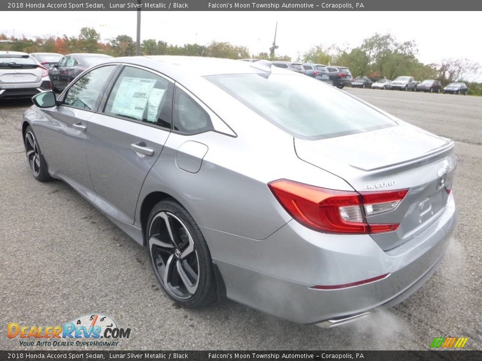 2018 Honda Accord Sport Sedan Lunar Silver Metallic / Black Photo #2