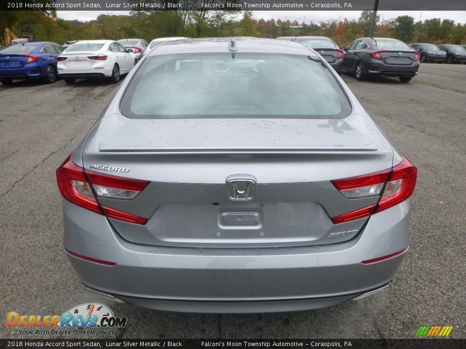 2018 Honda Accord Sport Sedan Lunar Silver Metallic / Black Photo #3