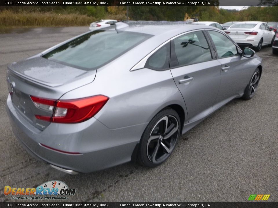 2018 Honda Accord Sport Sedan Lunar Silver Metallic / Black Photo #4