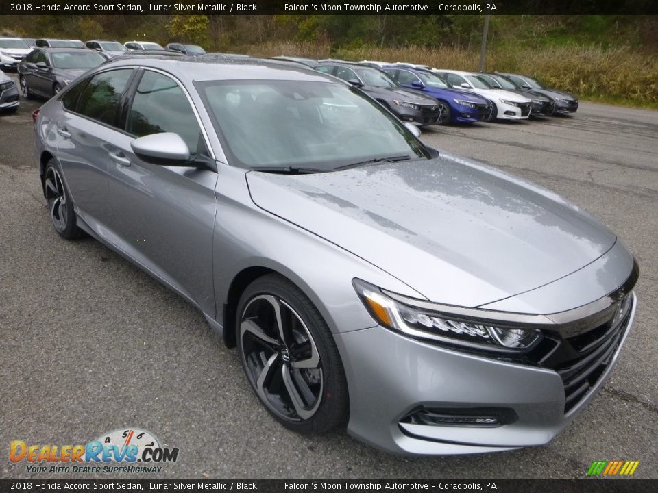 2018 Honda Accord Sport Sedan Lunar Silver Metallic / Black Photo #5
