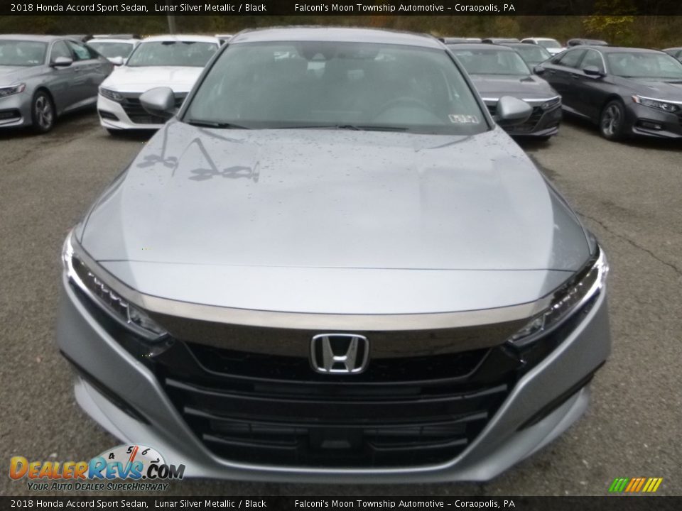 2018 Honda Accord Sport Sedan Lunar Silver Metallic / Black Photo #6