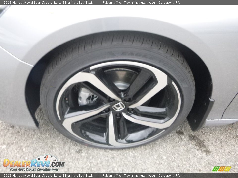 2018 Honda Accord Sport Sedan Lunar Silver Metallic / Black Photo #7