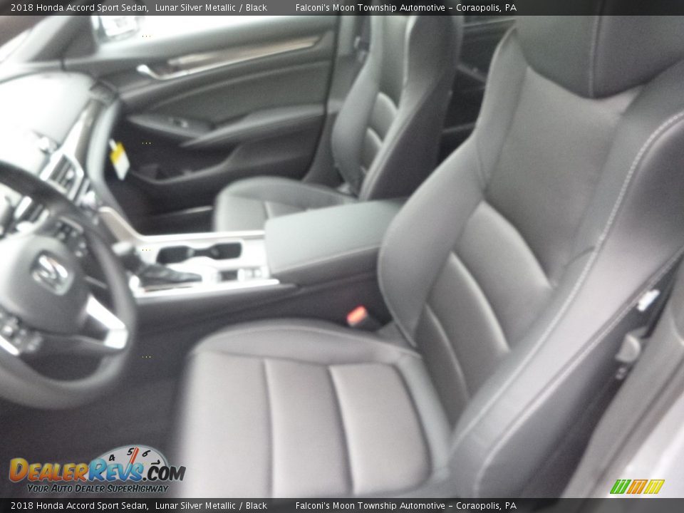 2018 Honda Accord Sport Sedan Lunar Silver Metallic / Black Photo #8