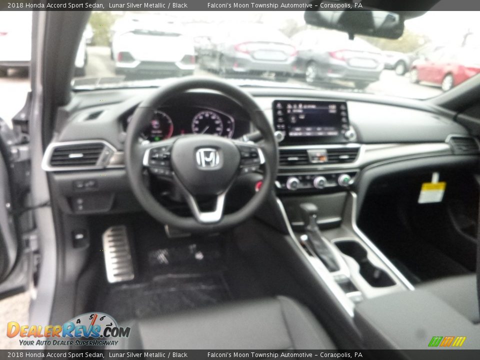 2018 Honda Accord Sport Sedan Lunar Silver Metallic / Black Photo #10