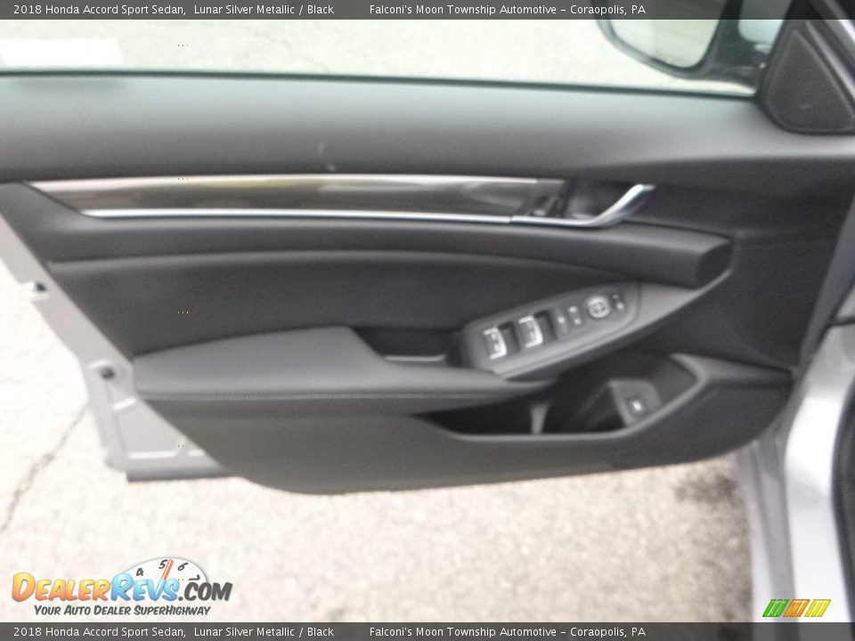 2018 Honda Accord Sport Sedan Lunar Silver Metallic / Black Photo #11