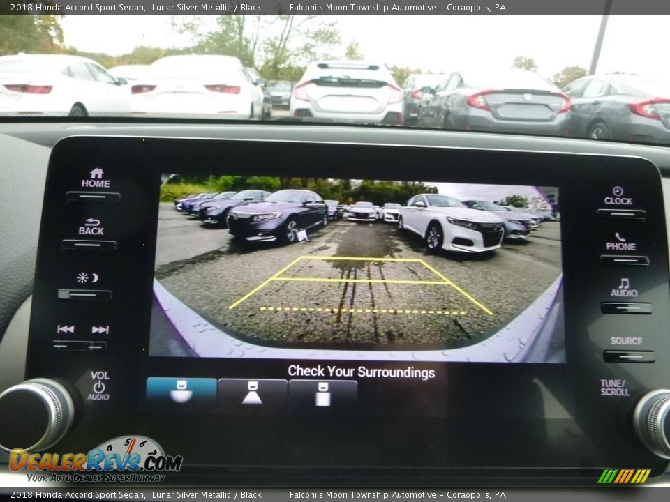 2018 Honda Accord Sport Sedan Lunar Silver Metallic / Black Photo #15