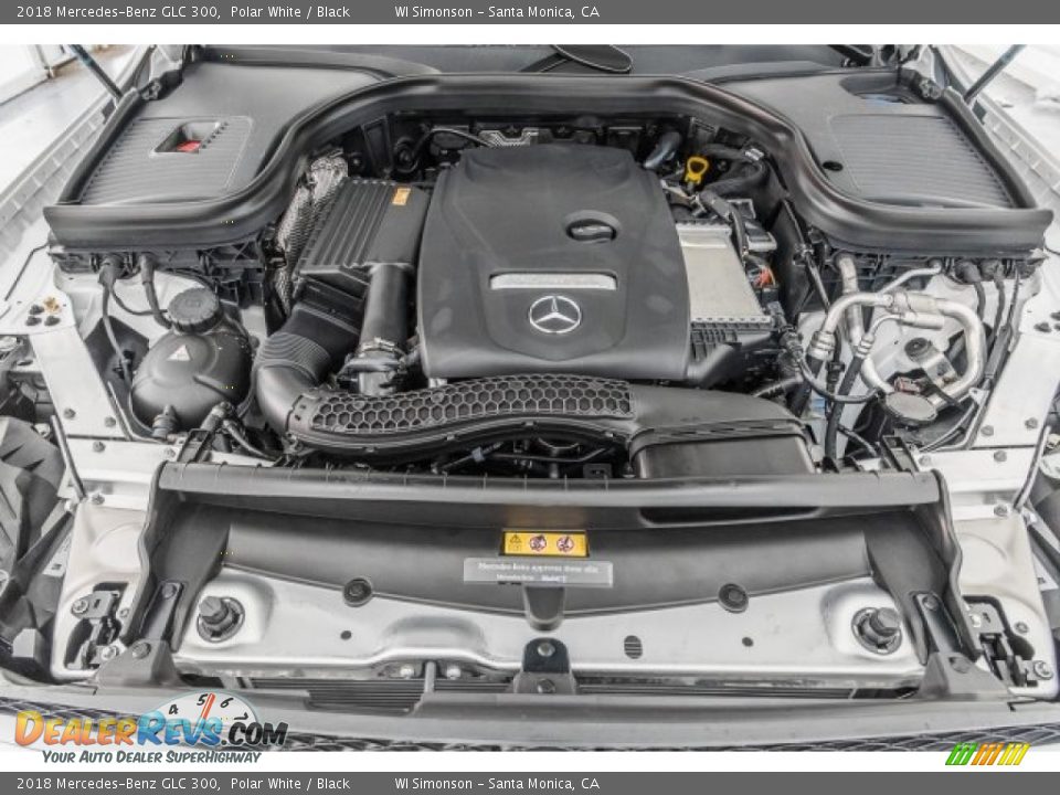 2018 Mercedes-Benz GLC 300 Polar White / Black Photo #8