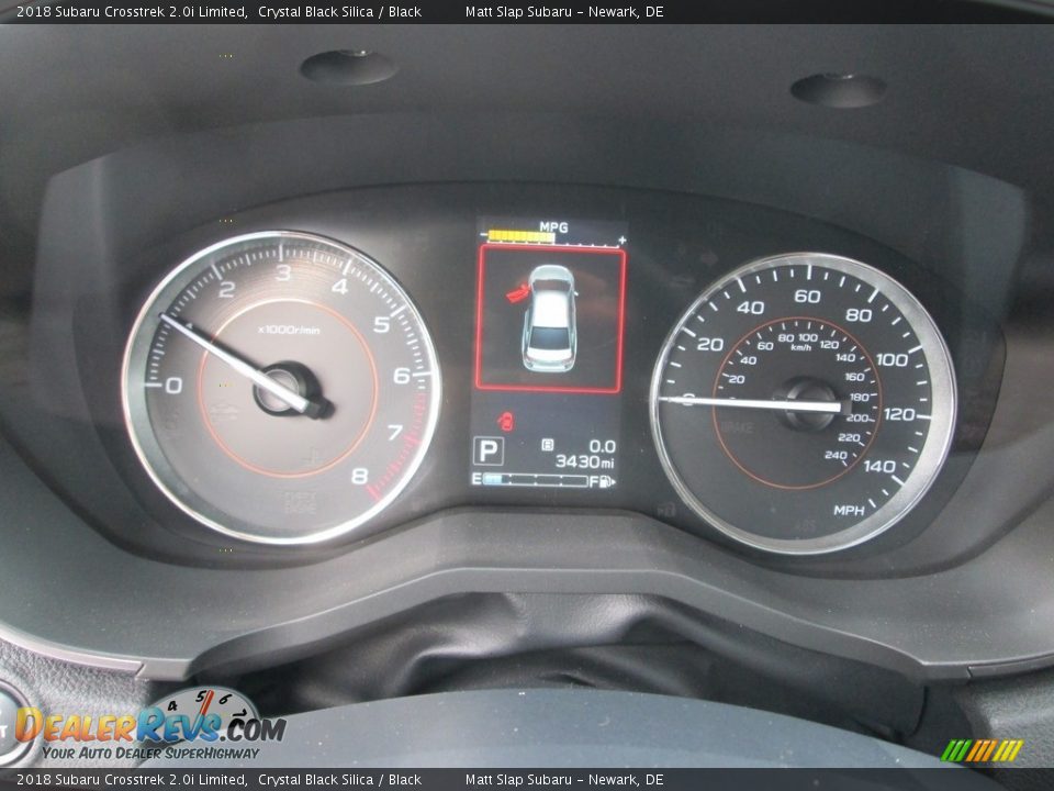 2018 Subaru Crosstrek 2.0i Limited Crystal Black Silica / Black Photo #28