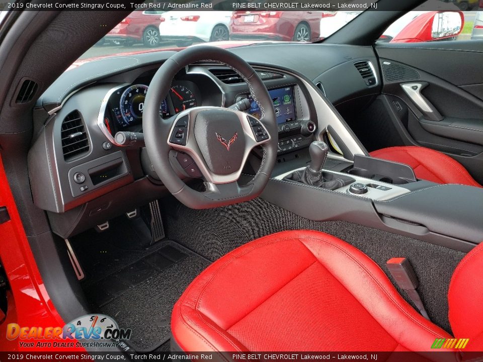 Adrenaline Red Interior - 2019 Chevrolet Corvette Stingray Coupe Photo #6