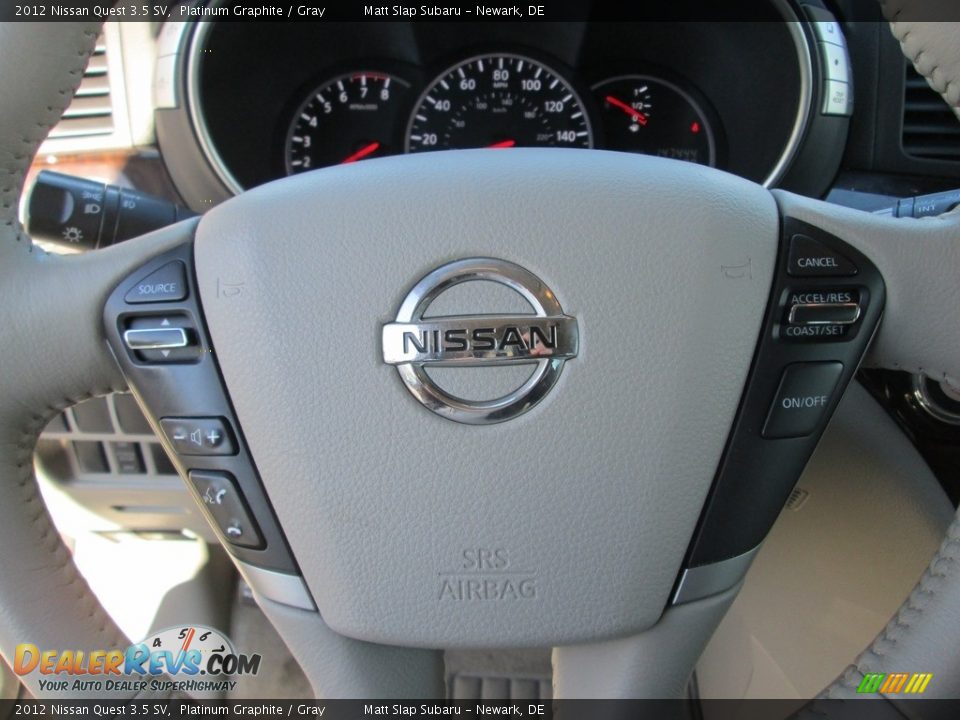 2012 Nissan Quest 3.5 SV Platinum Graphite / Gray Photo #11