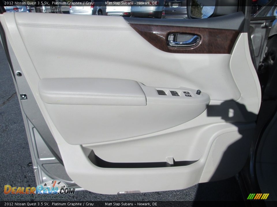2012 Nissan Quest 3.5 SV Platinum Graphite / Gray Photo #14