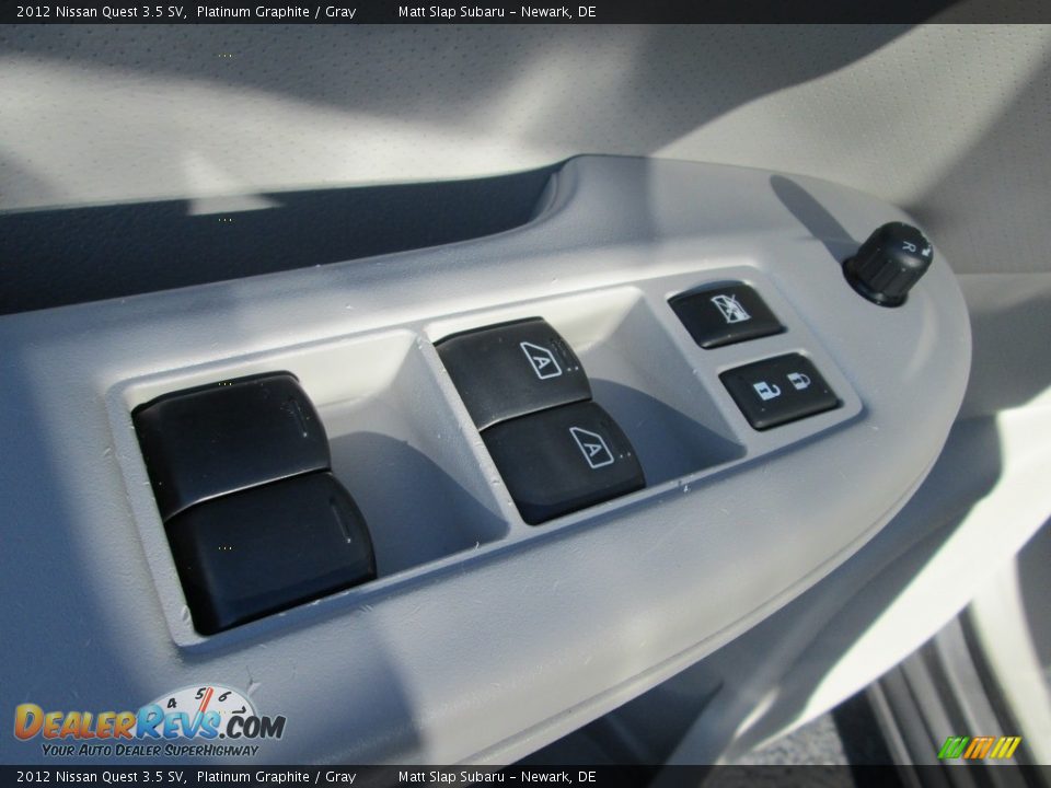 2012 Nissan Quest 3.5 SV Platinum Graphite / Gray Photo #15