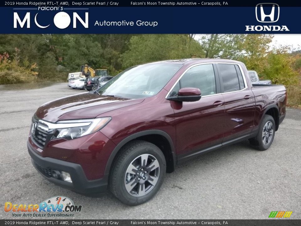 2019 Honda Ridgeline RTL-T AWD Deep Scarlet Pearl / Gray Photo #1