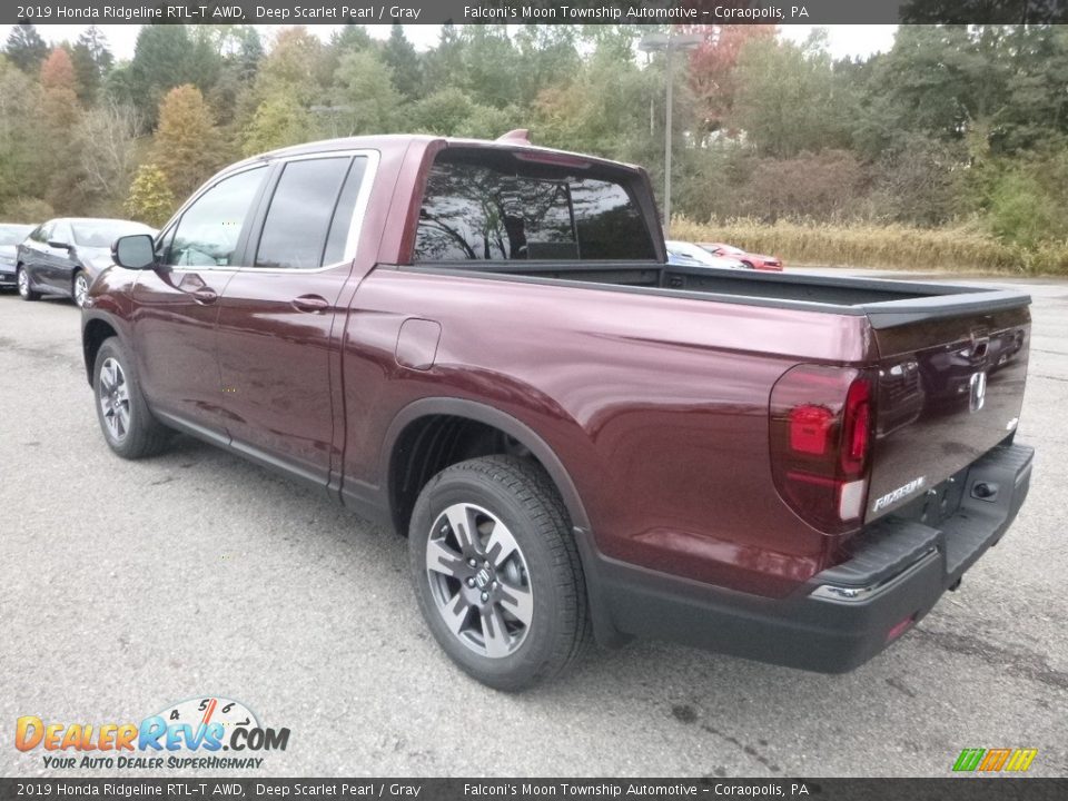 2019 Honda Ridgeline RTL-T AWD Deep Scarlet Pearl / Gray Photo #2
