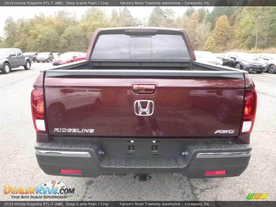 2019 Honda Ridgeline RTL-T AWD Deep Scarlet Pearl / Gray Photo #3