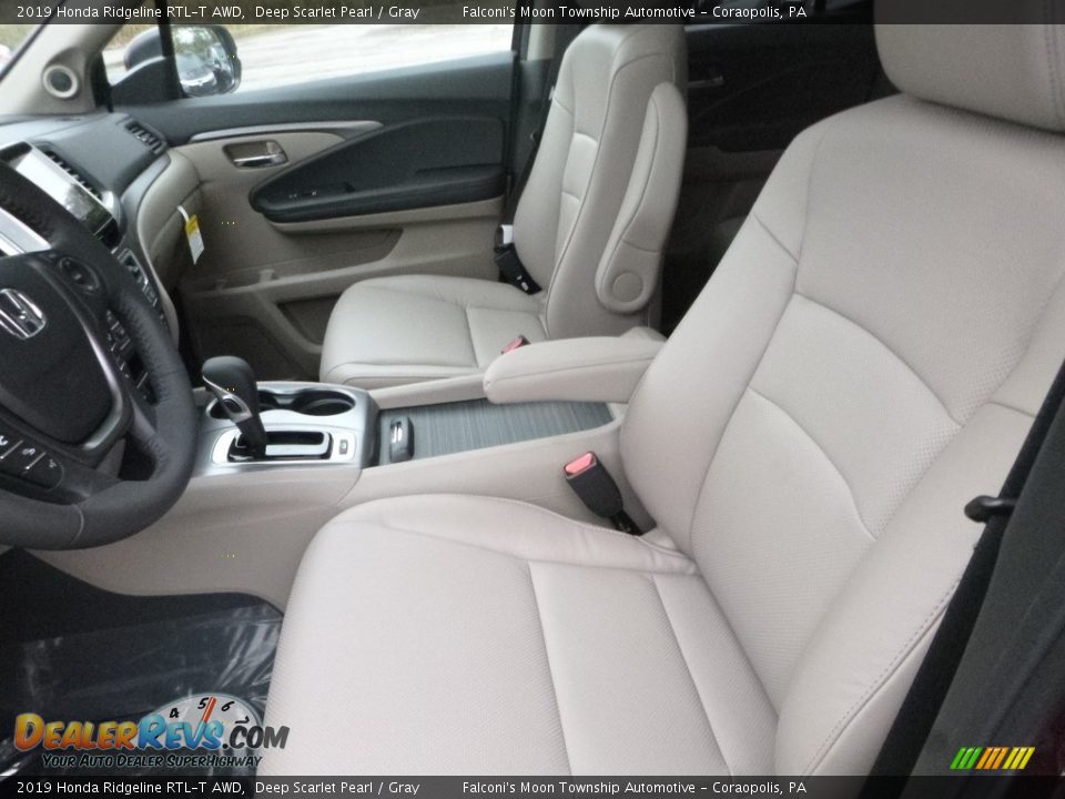 2019 Honda Ridgeline RTL-T AWD Deep Scarlet Pearl / Gray Photo #8