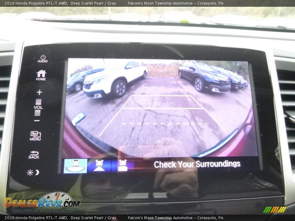 2019 Honda Ridgeline RTL-T AWD Deep Scarlet Pearl / Gray Photo #15