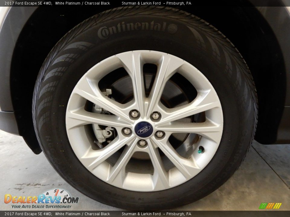 2017 Ford Escape SE 4WD White Platinum / Charcoal Black Photo #10