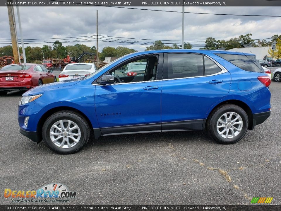 2019 Chevrolet Equinox LT AWD Kinetic Blue Metallic / Medium Ash Gray Photo #3