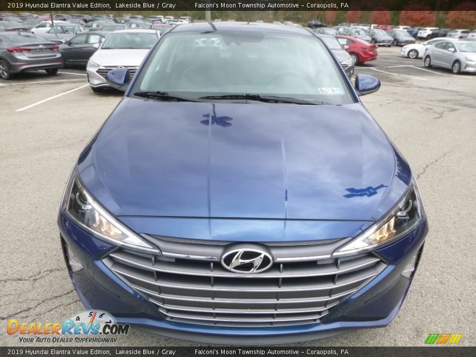2019 Hyundai Elantra Value Edition Lakeside Blue / Gray Photo #4