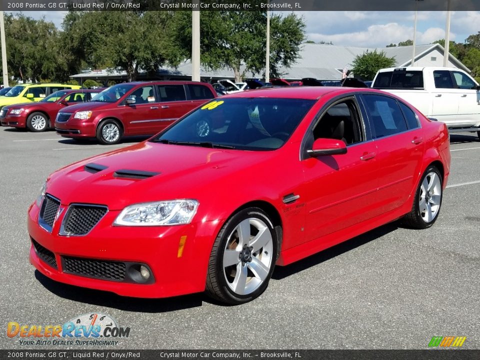 2008 Pontiac G8 GT Liquid Red / Onyx/Red Photo #1