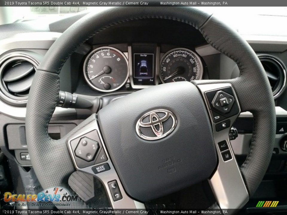 2019 Toyota Tacoma SR5 Double Cab 4x4 Steering Wheel Photo #12