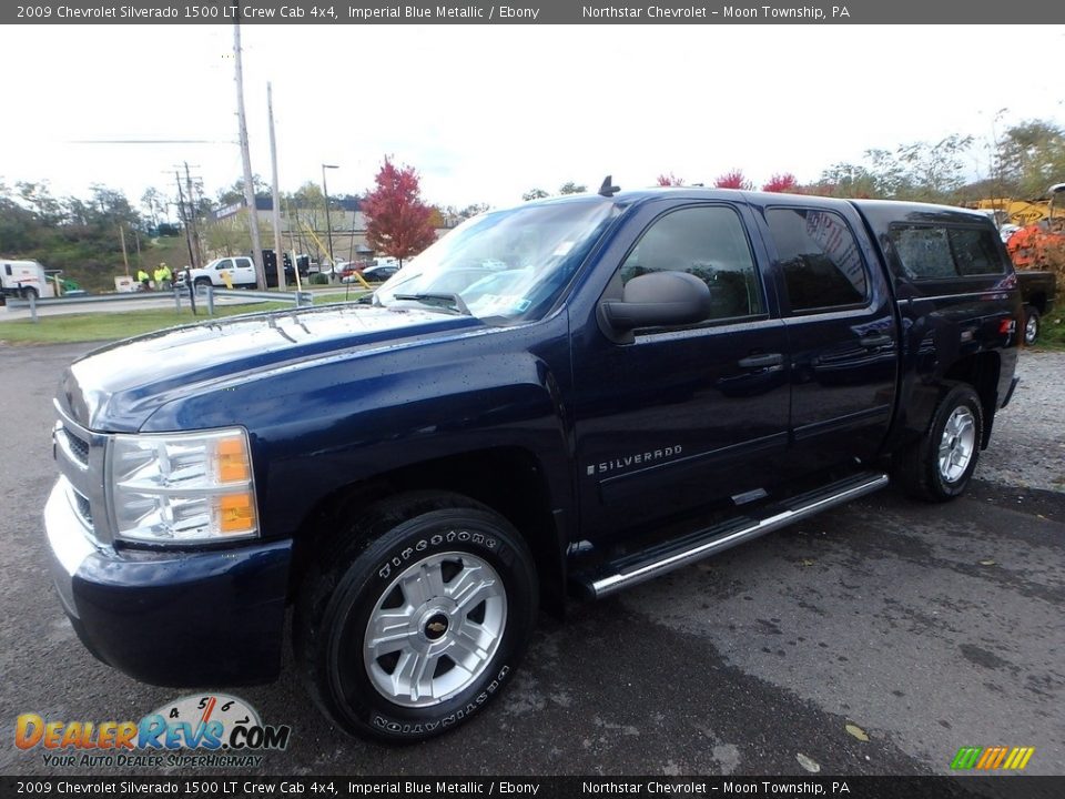 2009 Chevrolet Silverado 1500 LT Crew Cab 4x4 Imperial Blue Metallic / Ebony Photo #1