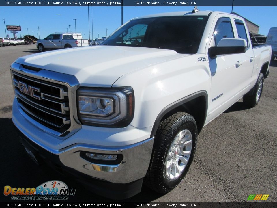 2016 GMC Sierra 1500 SLE Double Cab 4WD Summit White / Jet Black Photo #1