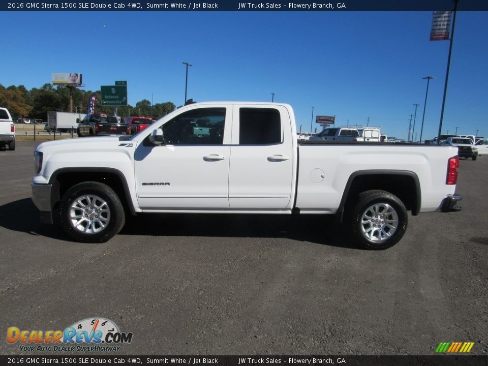 2016 GMC Sierra 1500 SLE Double Cab 4WD Summit White / Jet Black Photo #2