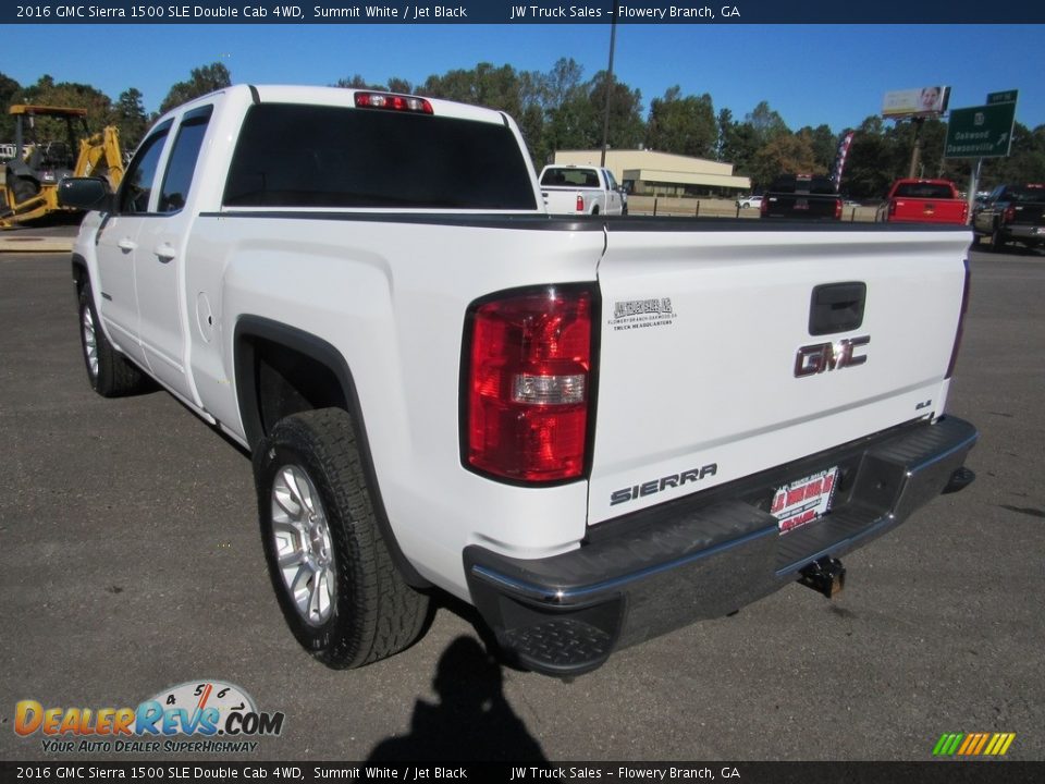2016 GMC Sierra 1500 SLE Double Cab 4WD Summit White / Jet Black Photo #3