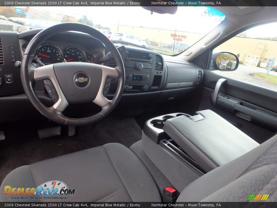 2009 Chevrolet Silverado 1500 LT Crew Cab 4x4 Imperial Blue Metallic / Ebony Photo #10